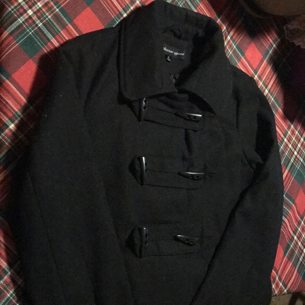 Black pea coat